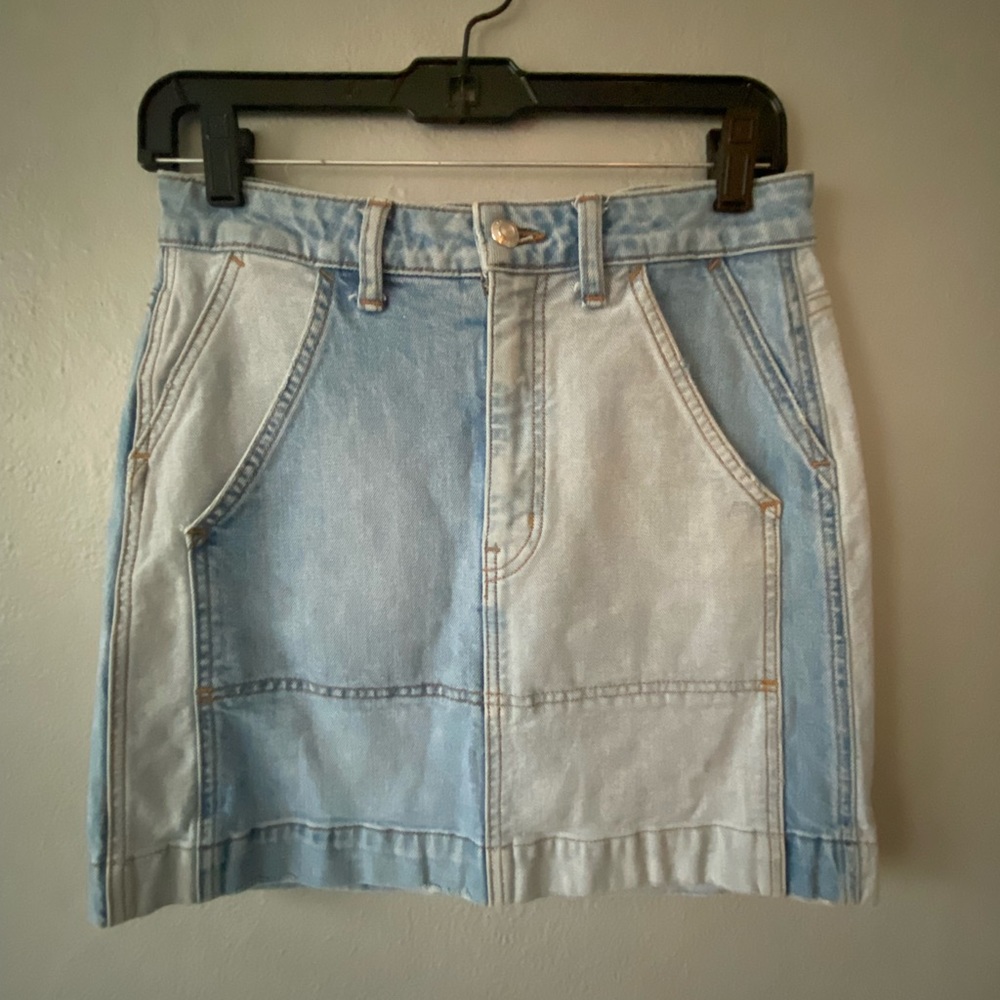 10 Crosby Derek Lam 2-tone denim skirt
